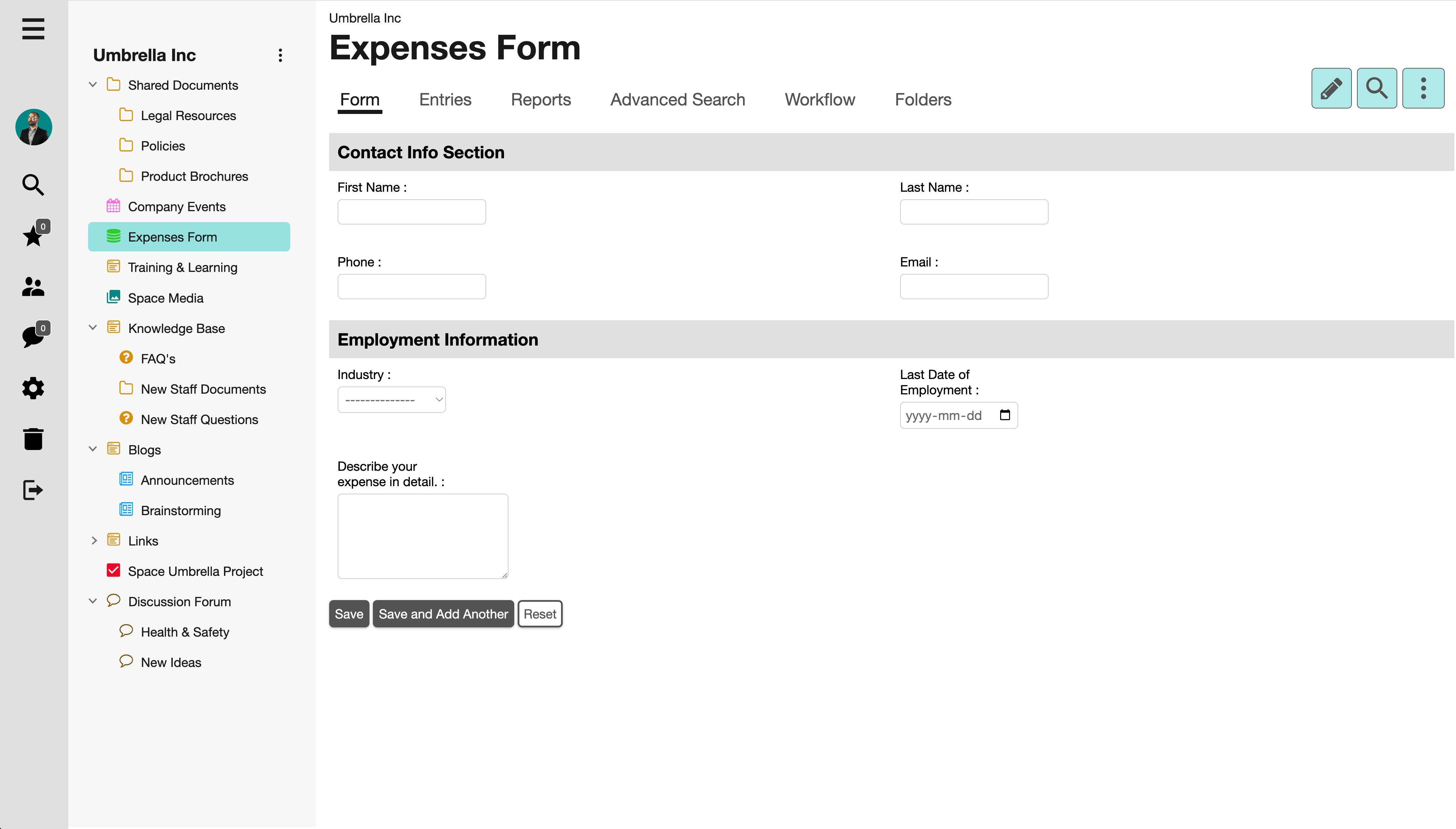 Web Form Example